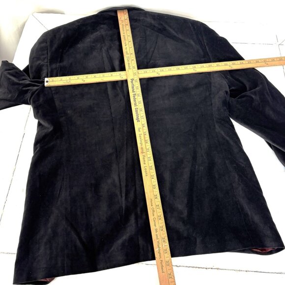 Stafford Velveteen Blk Tux Prom Formal Jacket Vtg Authentic 90’s Sz 46R - Picture 10 of 16